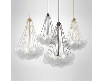 Light luxury glass ball chandelier