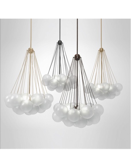 Light luxury glass ball chandelier