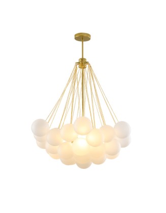 Light luxury glass ball chandelier