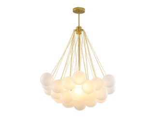 Light luxury glass ball chandelier