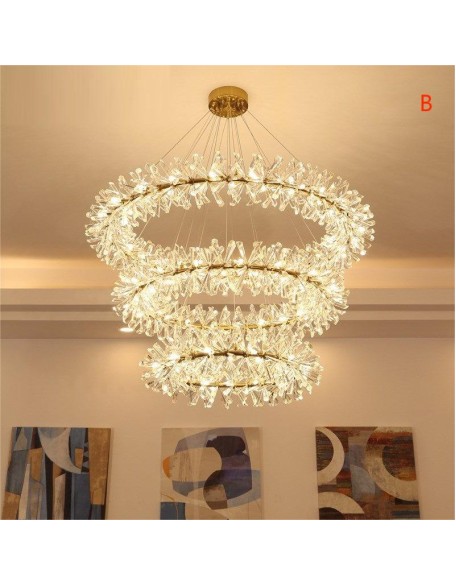 Creative Light Luxury Firefly Crystal Lamp for Living Room Pendant