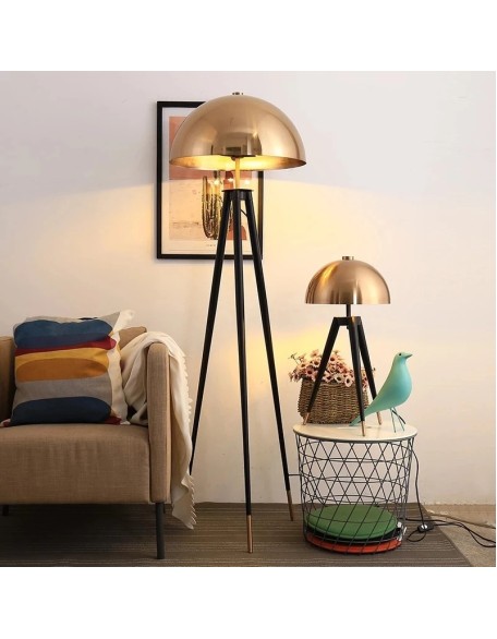 Light luxury mushroom head floor lamp