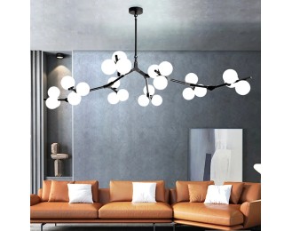 Modern minimalist glass ball magic bean molecular chandelier