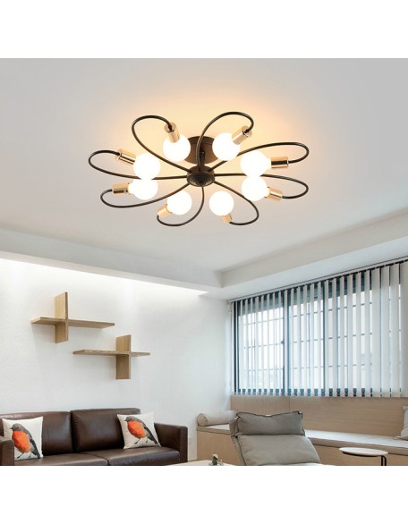 Minimalist ceiling light in the bedroom