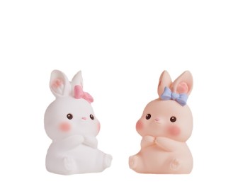 Cute Rabbit Bedhead Silicone Night Light