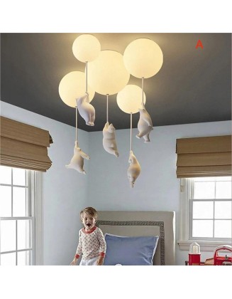 Cartoon teddy bear children's room light