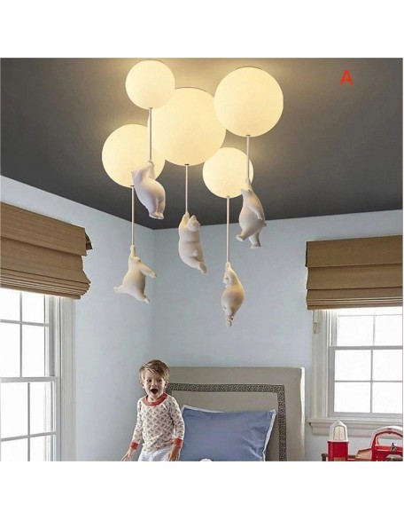 Cartoon teddy bear children's room light